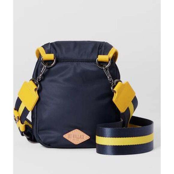 MZ Wallace Micro APEX Small Crossbody Nylon 
Yellow/Navy - Picture 3 of 7